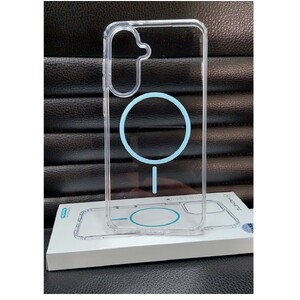 Силиконов калъф MagSafe Magnetic iPhone 15 PRO / син /
